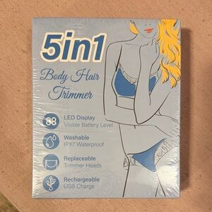 5in1 Body Hair Trimmer - Blue & Yellow Packaging